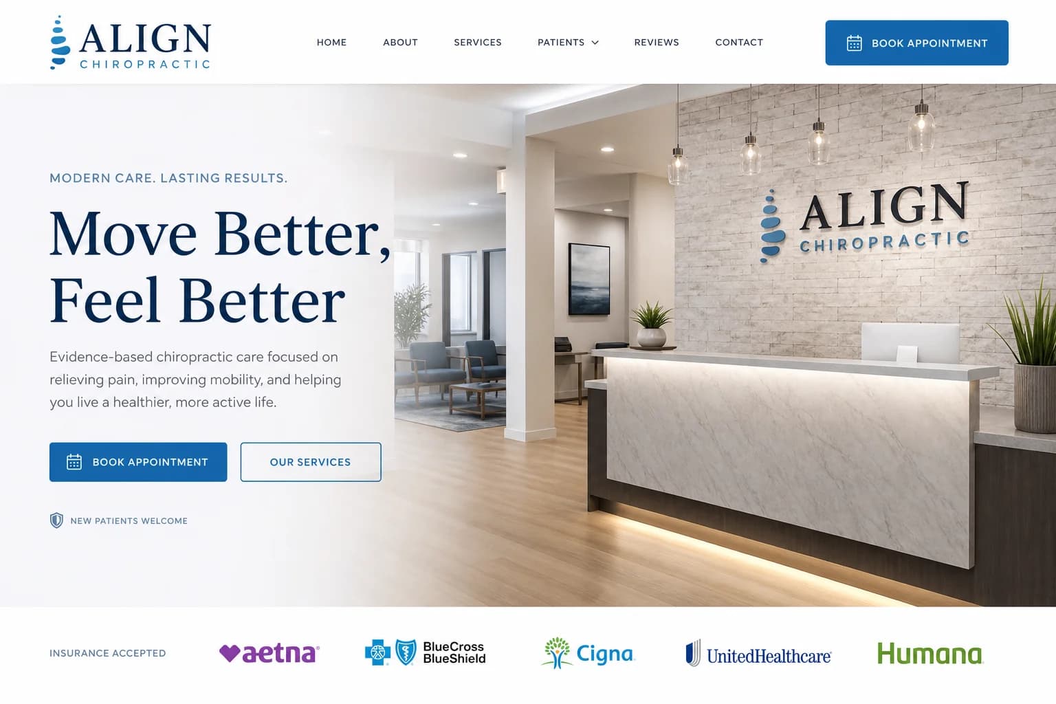 Align Chiropractic — a Refit website